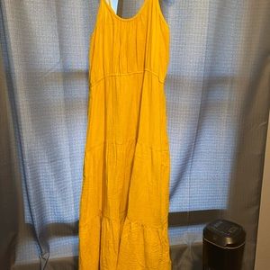 Lucky brand long yellow dress